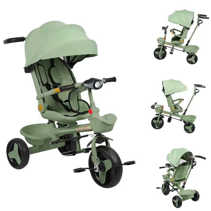 Tricycle bébé 3-en-1 - Simple et spacieux - Confortable et sûr - Convient aux enfants de 9 mois à 5