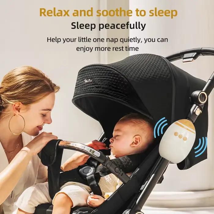 Accessoire bascule poussette automatique avec bruit blanc - Sucette sommeil bébé portable pour voyages
