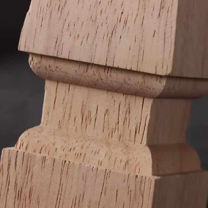 Pieds de meuble en bois naturel, pièces de remplacement pour haut-parleur, armoire, lit, table, boît