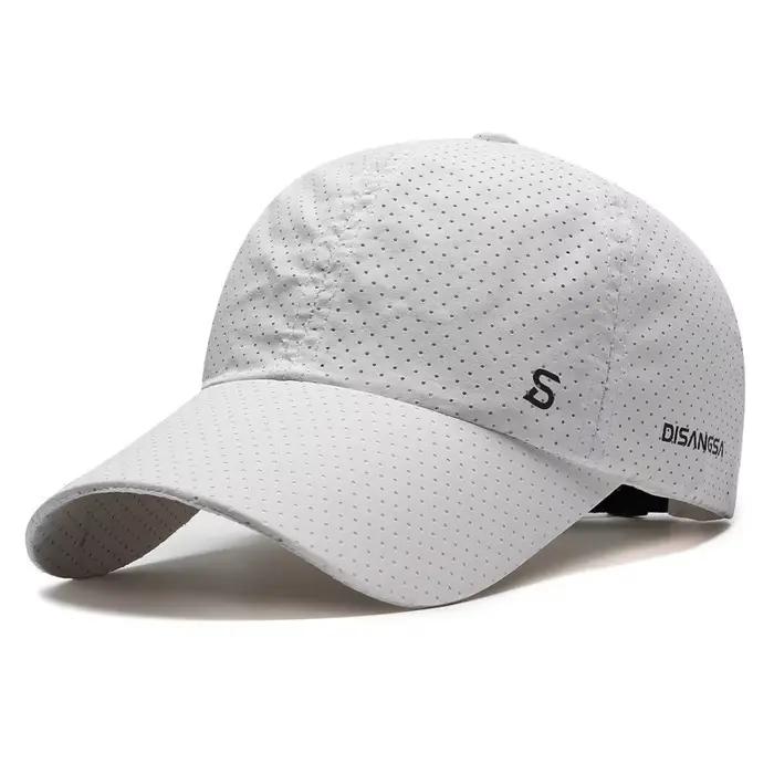 Chapeau de soleil pour hommes en plein air à séchage rapide et respirant pour la pêche d'été - Style casquette de baseba
