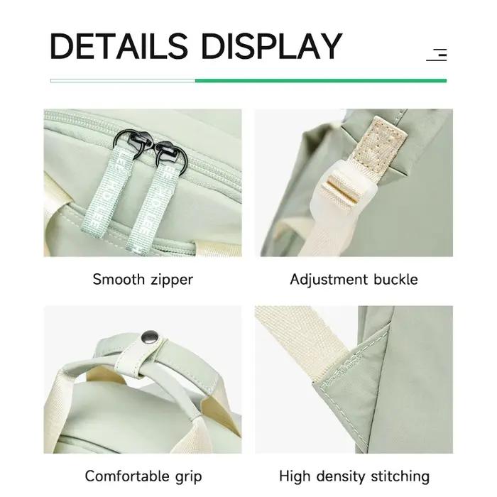 Sac à dos léger et décontracté pour femme LEE, petit sac à dos simple, imperméable, pour les trajets