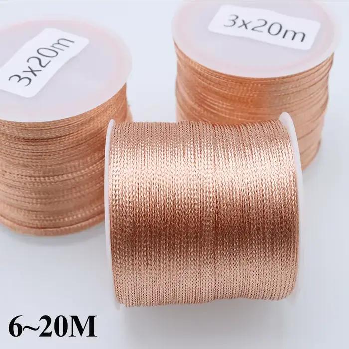 Mèche de cuivre fil à souder 6/8/10/15/20M RoHS soudure supprimer mèche de soudage électrique PCB té