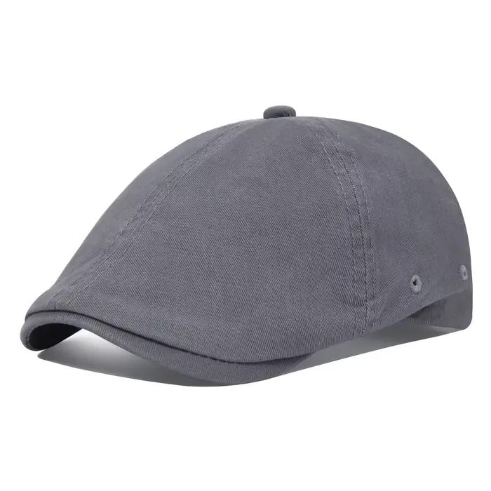 Casquette plate en coton pour homme VOBOOM, style newsboy, cabbie, Gatsby, Ivy, Irish, 6 panneaux, a