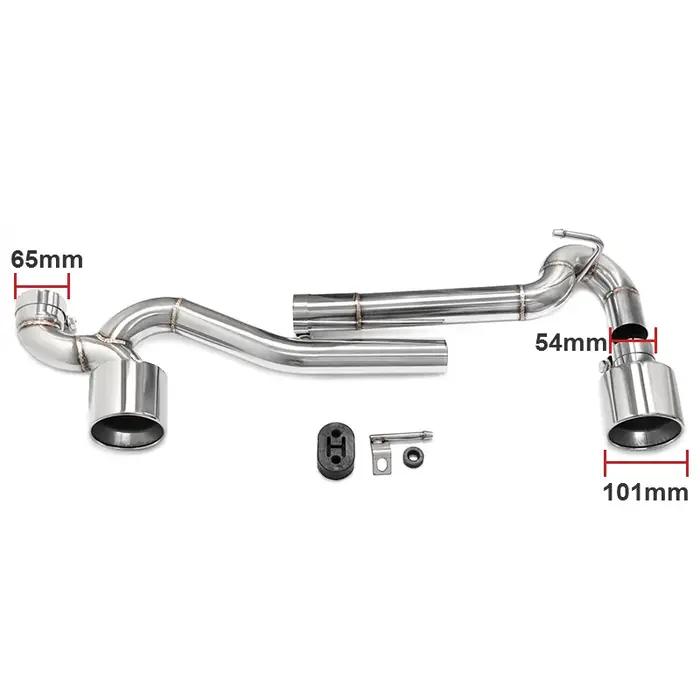 Accessoires de voiture double pointe d'échappement pour BMW E90 E92 320i 318i Up 325i Look tuyau d'é