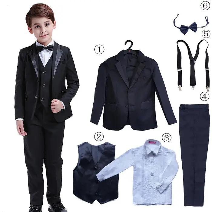 LOlanta 6 pièces costumes classiques pour garçons pour les mariages Blazer formel enfants chemise de