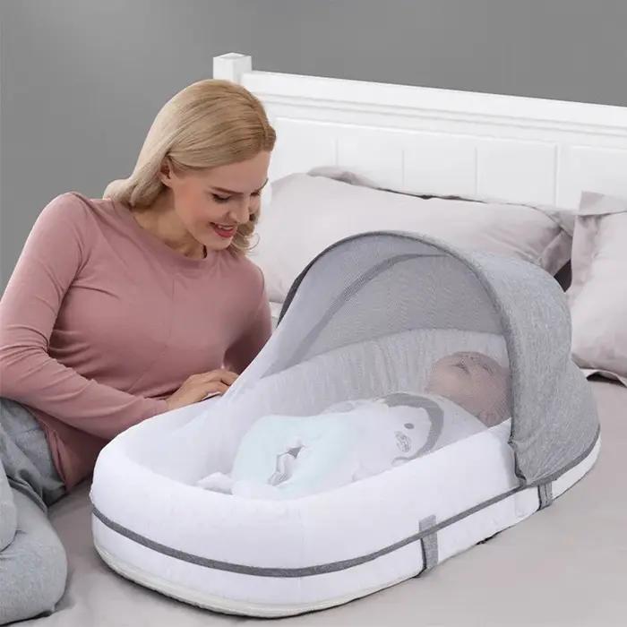 Lit voyage bébé nid couchage nouveau-né filet pliable moustiquaire sac berceau portable léger
