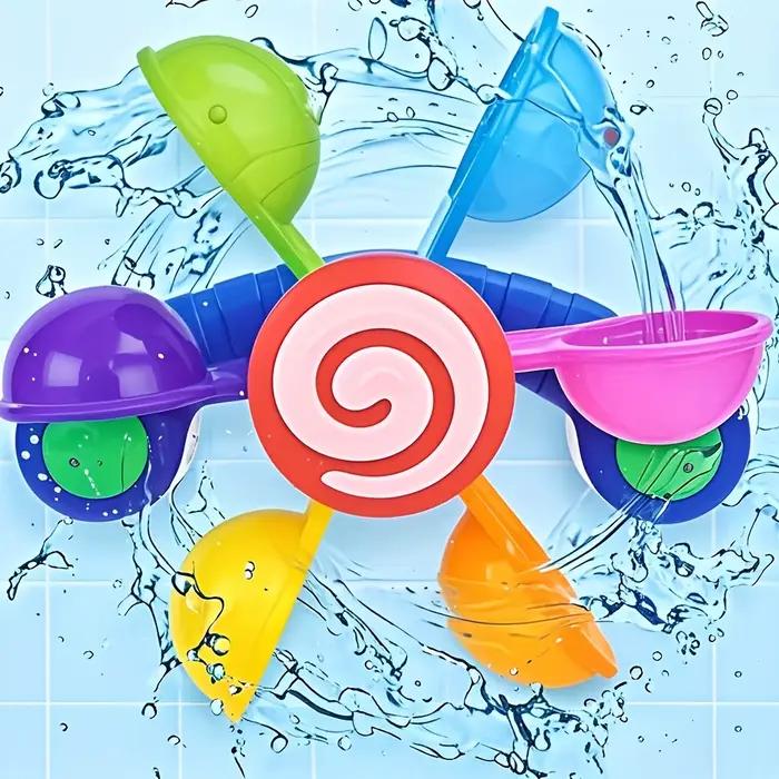 Moulin à vent jouet de bain rotatif 1 pièce, jeu sensoriel amusant pour bébés garçons et filles, cad