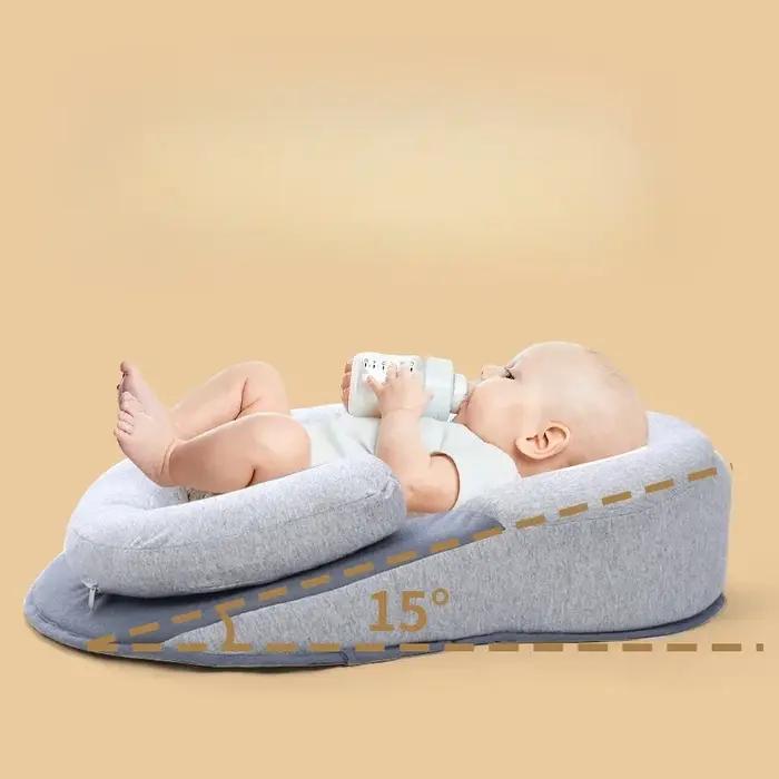 Oreiller Anti-reflux pour nouveau-nés - Pente ergonomique pour alimentation et sommeil sécurisé