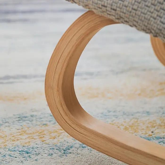 Chaise ergonomique à genoux pour bureau, maison, bureau, chaise à bascule en bois massif avec coussi