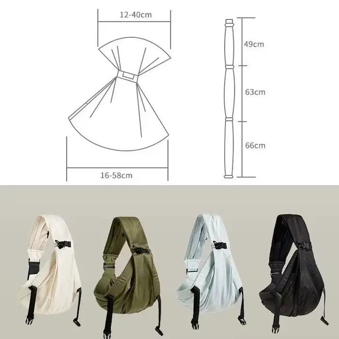 Portable Bébé Fronde Enveloppement Sac À Dos Et À Bandoulière Pour Nouveau-Né Occasions Spéciales Famille Activités De Journée Visites Parc