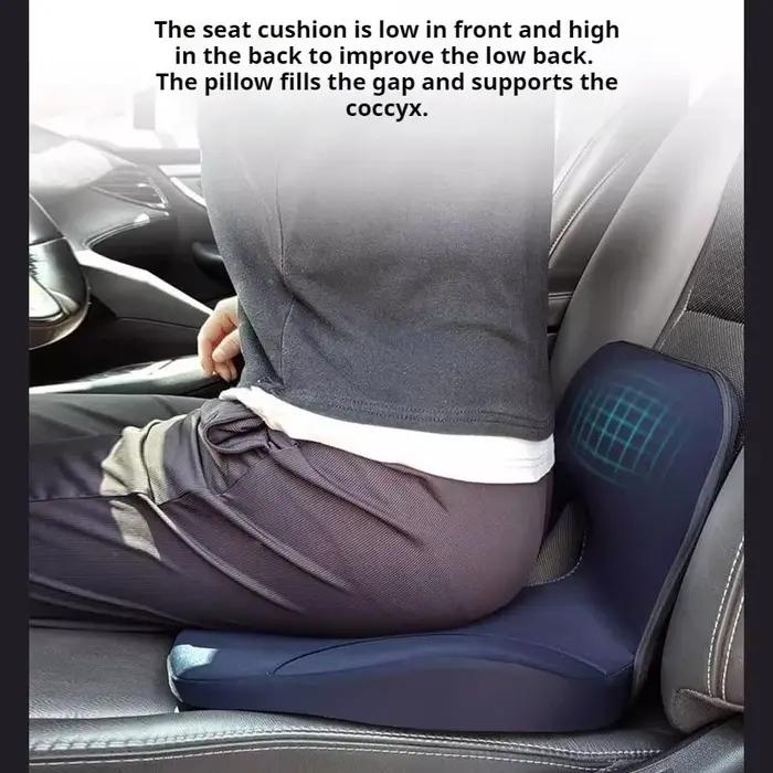 Coussin de siège rehausseur de mousse à mémoire de forme pour conducteur, confort universel toute l'année à offrir pour les longs trajets et les voyages