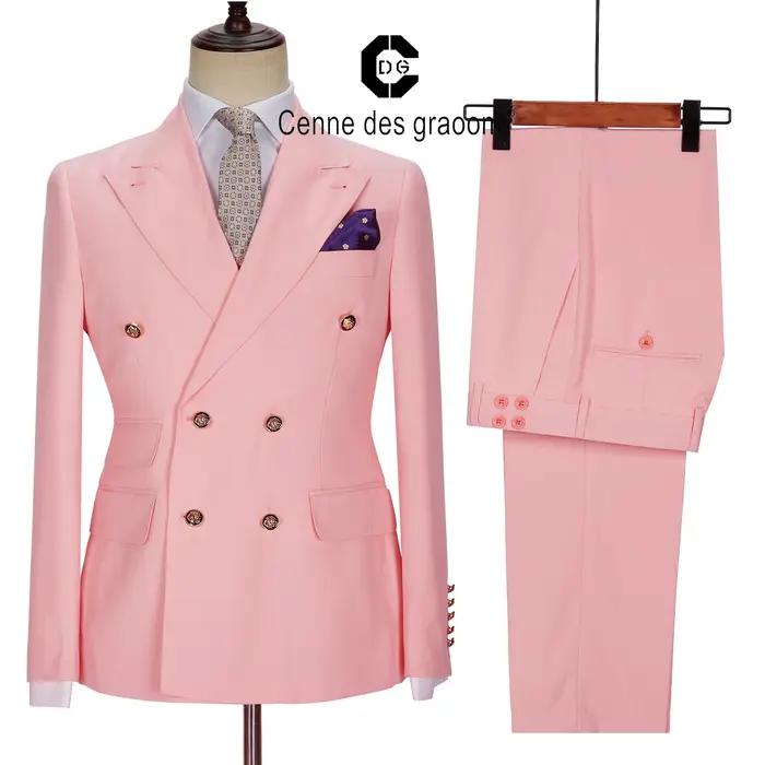 CENNE DES GRAwing M-Costume 2 Pièces pour Homme, Veste d'Hiver Croisée sur Mesure, Blazer à lèvent D