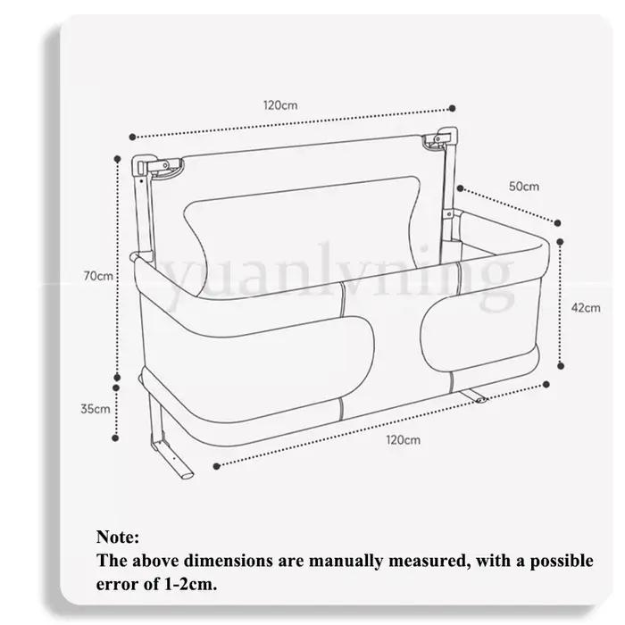 Clôture de lit de bébé pliable, Rail de sécurité pour berceau, garde-corps pour nouveau-nés