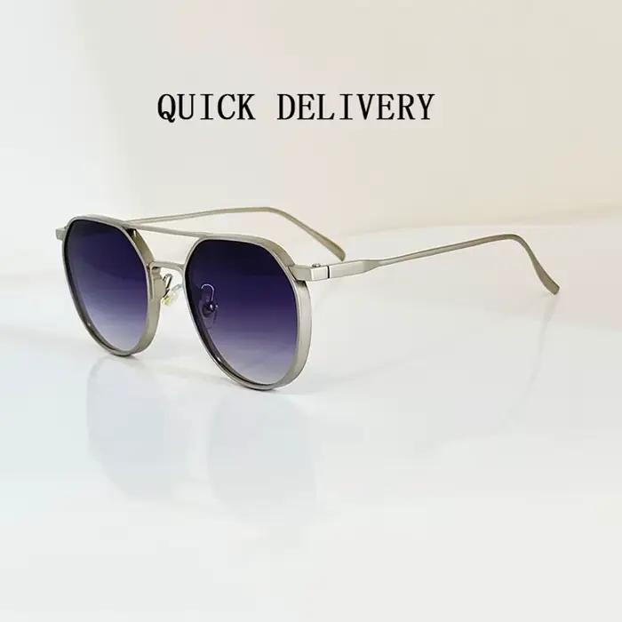 Lunettes De soleil ovales pour hommes 2024 lunettes De mode Vintage lunettes De soleil De créateur f