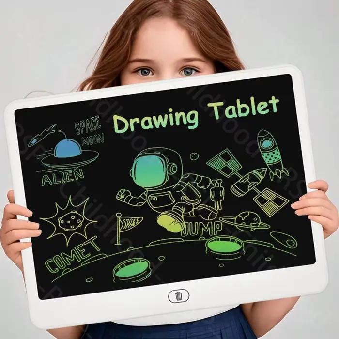 Tablette à dessin LCD 11/13/16 pouces, tableau d'écriture pour enfants, peinture Doodle, tampons d'é