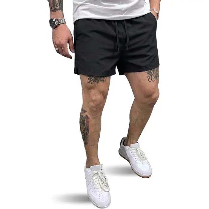Shorts de sport d'été pour hommes, shorts d'entraînement à séchage rapide, pantalons décontractés at