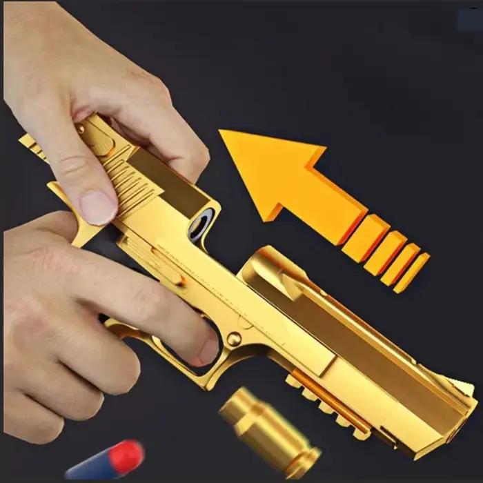 Pistolet Airsoft Desert Eagle Arme de Jeu Extérieur en Mousse Souple pour Parties de Tir en Plein Air Occasions Spéciales Cadeau d'Anniversaire Halloween