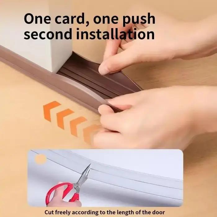 1 pièce Bande d'étanchéité isolante pour bas de porte, anti-poussière et anti-bruit, protection cont