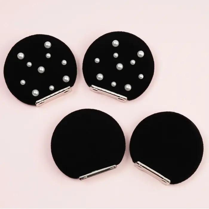 1 paire d'aimants en velours 3.3 pouces pour casquettes de Baseball pour enfants, bandeau de Festiva