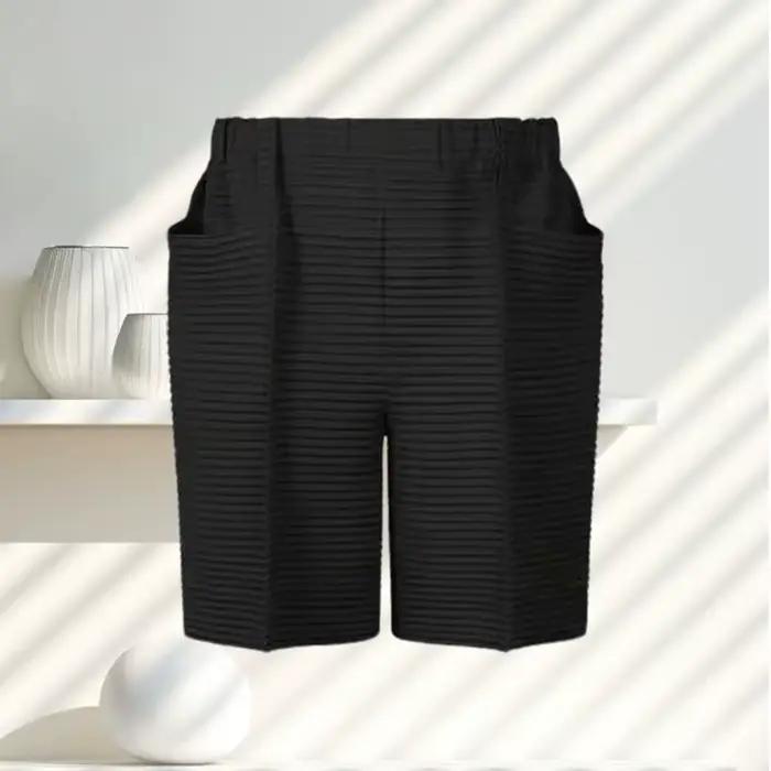 Miyake short plissé hommes 2025 printemps été nouveau short pliable décontracté personnalisé horizon