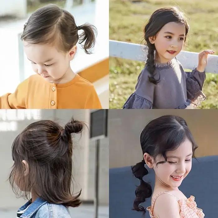 1000 pièces bandes de cheveux jetables colorées filles élastique en caoutchouc enfants élastique pou