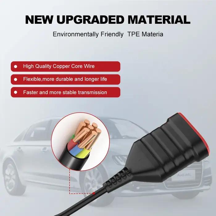THINKCAR THINKDIAG universel 16 broches toutes les voitures câble d'extension OBD2 60 cm de longueur