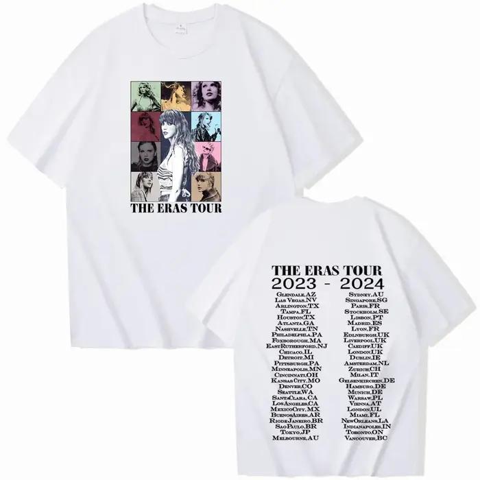 T.S The Era Tour T-shirt homme femme Harajuku col rond chemise décontractée Fans cadeau