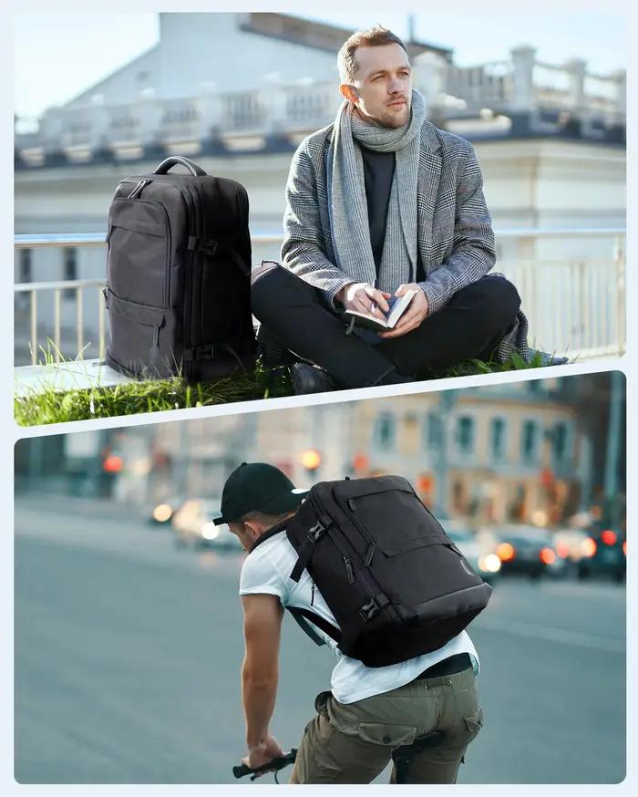 4 pièces 40L cabine de voyage sac à dos BAGSMART 17.3 ''sac à dos pour ordinateur portable compagnie