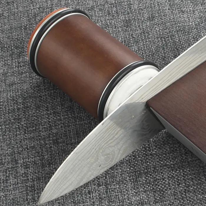 Nouveau Affûteur de couteaux roulant en bois, 4 angles, 15/18/20/22 ° Affûteurs de rouleaux, systè