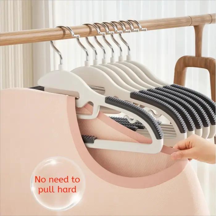 Cintre domestique multifonctionnel noir/Orange/gris, 10 pièces, humide et sec, adapté aux vêtements