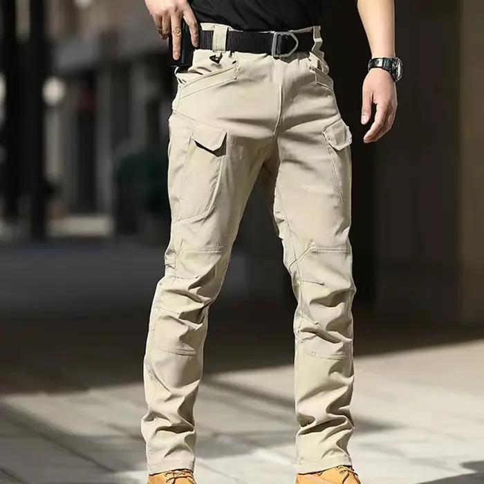Pantalon cargo Softshell élastique pour hommes, pantalon de randonnée, de camping, d'escalade, de fi