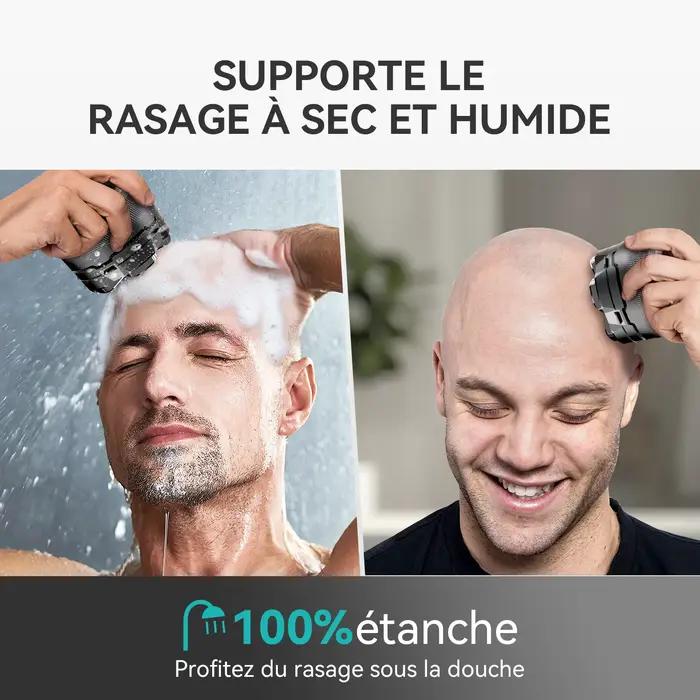 Rasoir électrique KENSEN 6D flottant magnétique pour rasage sec humide tondeuse à barbe recharge USB homme occasions quotidiennes cadeaux