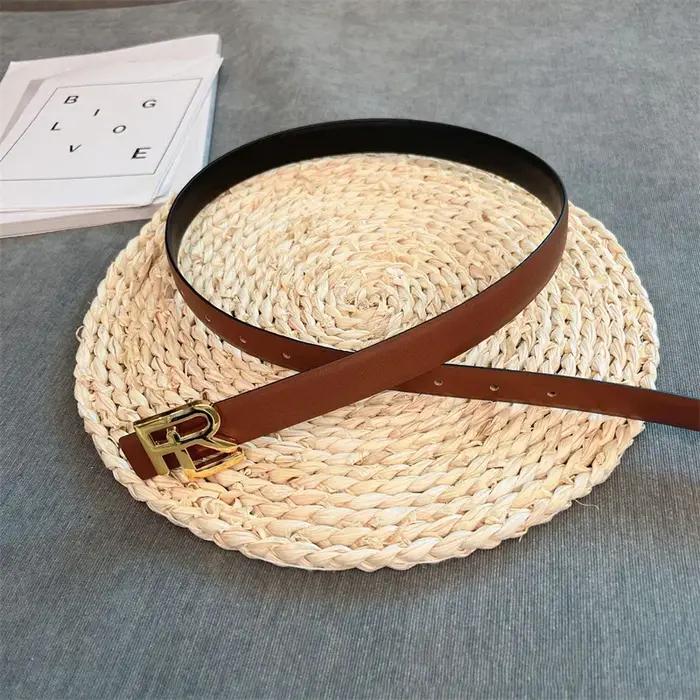 Nouvelle ceinture pour femmes ceinture à la mode femme boucle en métal ceinture pour femmes robe de