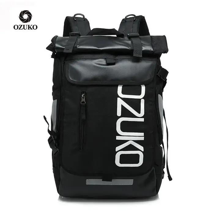 OZUKO sac à dos hommes 15.6 pouces ordinateur portable hydrofuge cartable pour adolescent décontract