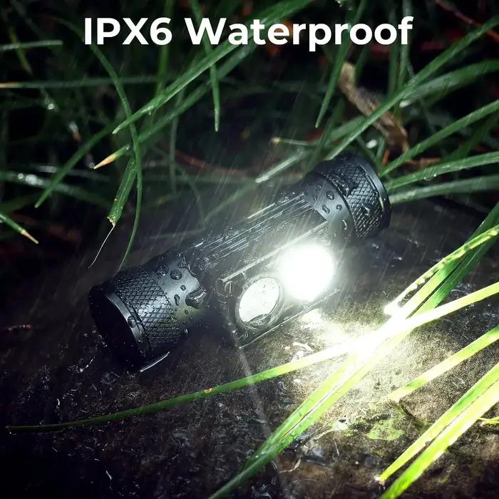 H25LR LED 90 lampe frontale Rechargeable à haut CRI puissante lampe de poche légère avec lumière bla