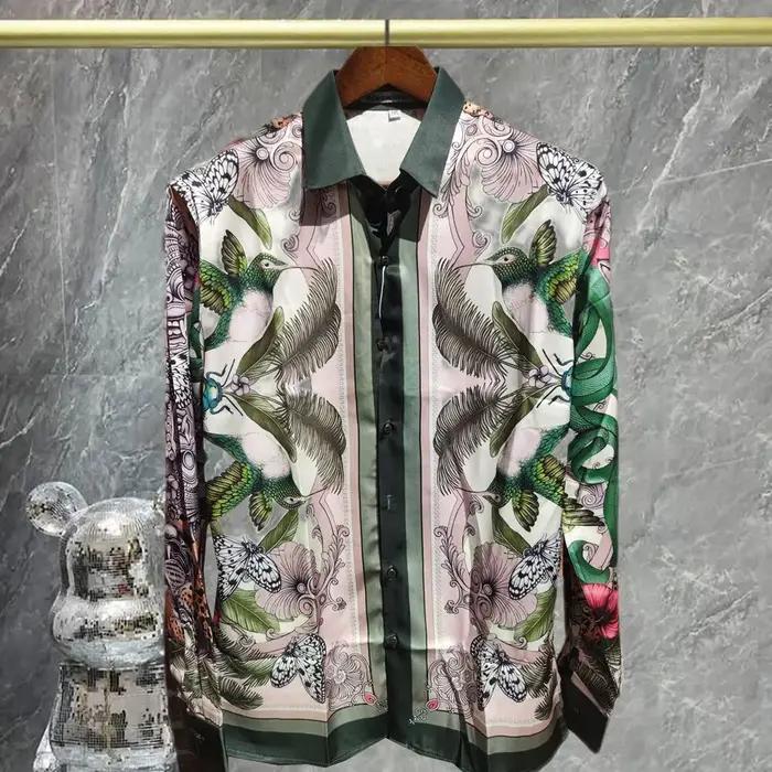 2025 automne chemises hawaïennes Chemise Homme vacances tenue décontractée hommes vêtements ethnique