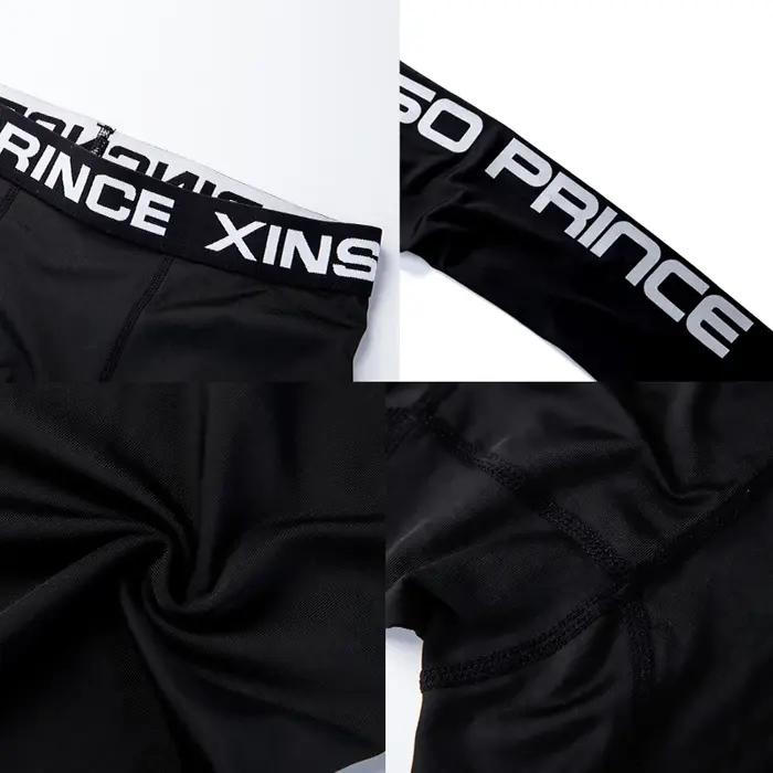 Leggings de sport Pro Fitness pour hommes, basket-ball, entraînement de fond, fjRunning, séchage rap