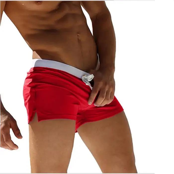Maillot de bain pour hommes, 10 couleurs, conception de poche arrière, séchage rapide, Boxer de plag