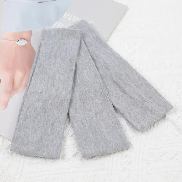 3 pièces élastiques couleur unie bandes de cheveux pour femmes et hommes bandeau course Fitness spor