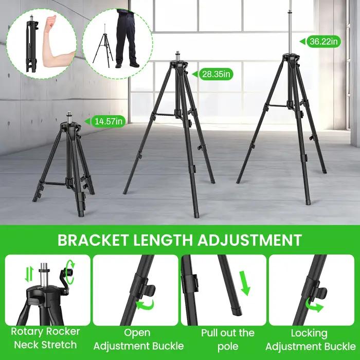 16 Lines 4D Laser Level green line SelfLeveling 360 Horizontal & Vertical power Laser level Professi