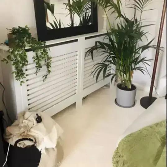 Couvercle de radiateur Super haut de 100CM, étagère à gril solide, armoire en MDF, Style moderne Ver