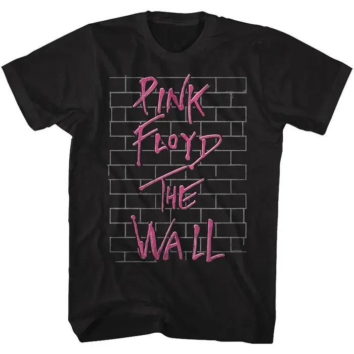 Rose Floyd's The Wall classique Rock noir t-shirts hauts Vintage surdimensionné coton hommes t-shirt