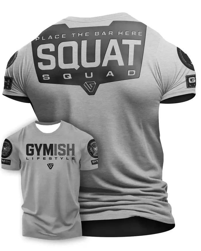 Tshit – haut de sport décontracté pour hommes, confortable et respirant, col rond, avec lettres impr