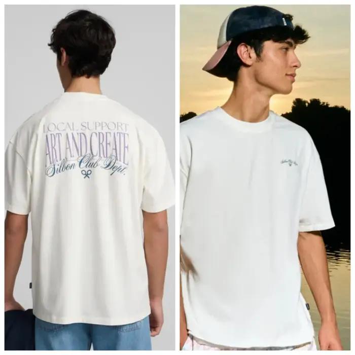 Été Silbon lettre impression hommes et femmes T-Shirt réfléchissant haut nouveau confortable sport F