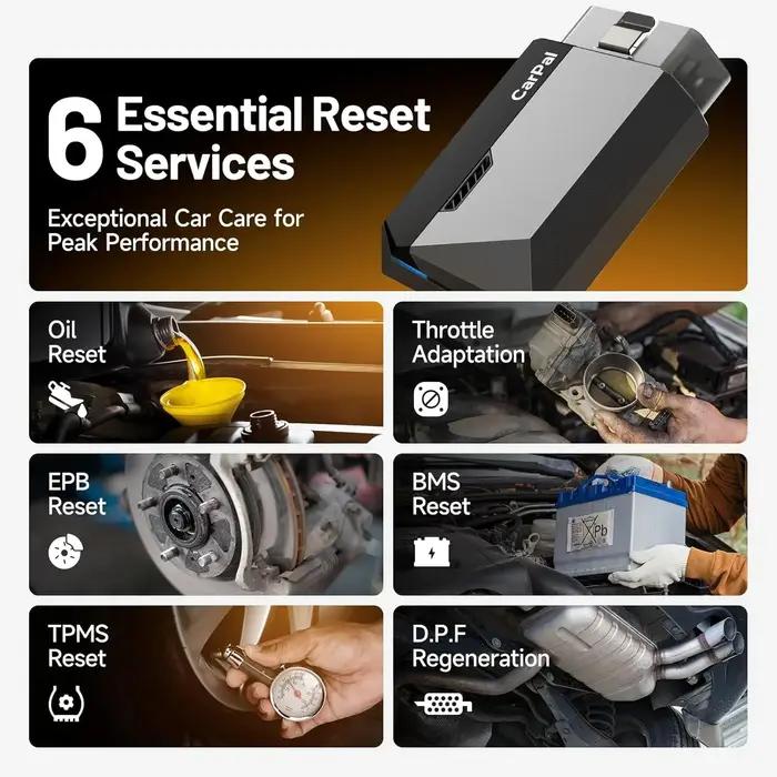 TOPDON-Scanner Carpal OBD2 pour tous les systèmes de voiture, outil de diagnostic, vérification de l