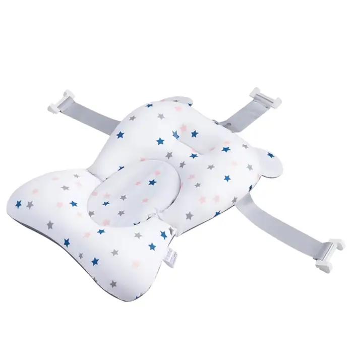 Siège de support de bain en polymères pour bébé coussin de baignoire pliable et chaise oreiller de baignoire pour nouveau-né antidérapant doux et confortable occasions spéciales bains quotidiens nouveau-né