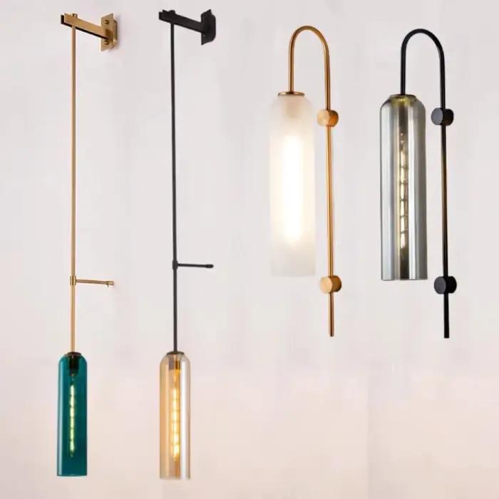 Applique Murale LED en Verre au Design Nordique Moderne, Luminaire Décoratif d'Nik, Idéal pour une C