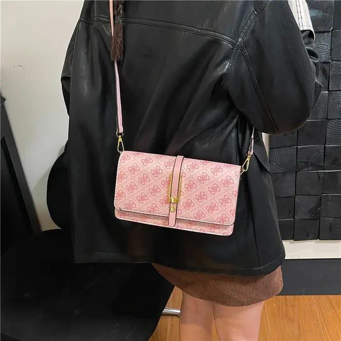 Sac à bandoulière en cuir de luxe pour femme, design classique haut de gamme, tendance parisienne, s