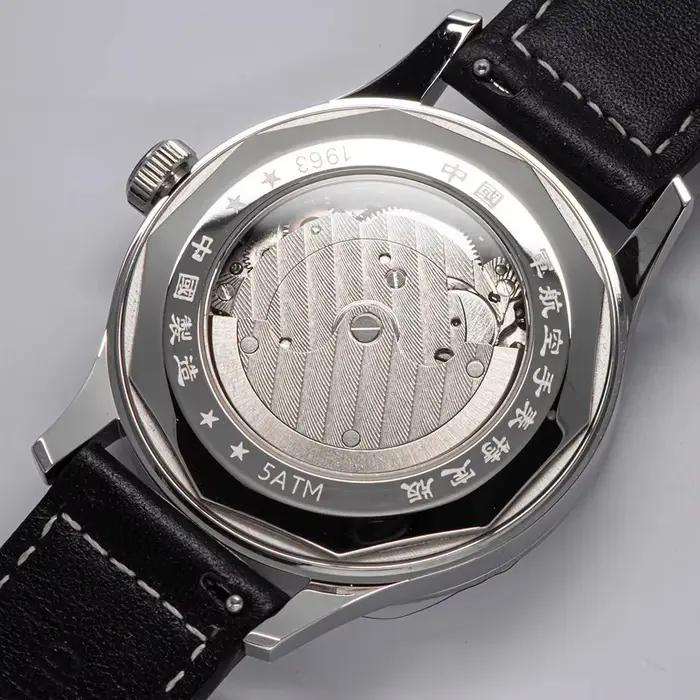 1963 montre pilote pour hommes 40mm montres mécaniques automatiques Original ST1780 mouvement saphir