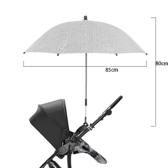 Parapluie pliant pour poussette de bébé protection solaire uv pluie parasol réglable 360 degrés sécurité bébé sorties occasions spéciales